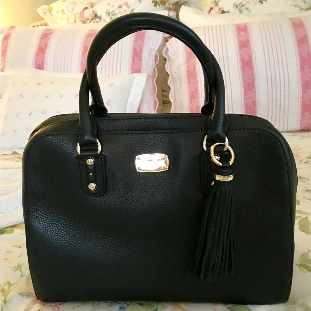 Michael Kors large Sandrine tassel satchel